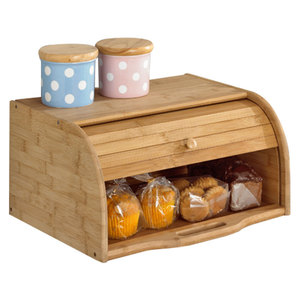 Wooden Snack <b>Storage</b> <b>Box</b> Rectangle With Lid Drawer Desktop <b>Kitchen</b> Living Room Organizer Food Container - Product Image 5