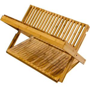Soportes y estantes de almacenamiento Premium para la organización del hogar Estante para platos de bambú Tazón Secado Estantes de 2 niveles Proveedor mayorista de Vietnam - Product Image 1