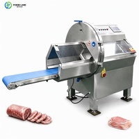 Machine à trancher entièrement automatique commerciale pour salami, saucisses, jambon, bacon, viande et fromage - Prix