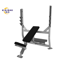 Banc de musculation inclinable réglable Kaishi Commercial pour haltères, idéal pour l'entraînement de force et le fitness