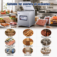 Machine de mise sous vide automatique à une ou deux chambres pour l'emballage de sacs en plastique et la conservation des aliments