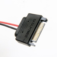 Cable adaptador de alimentación SATA de 15 pines macho a 6 pines hembra, cable convertidor de unidad óptica para portátil de 20 AWG
