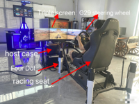 Simulador de Conducción de Seis Ejes con Tres Pantallas, Máquina de Grúa, Simulador de Seguridad Vial VR, Operado con Monedas Metálicas, Juego de Carreras de Coches de 1 Año