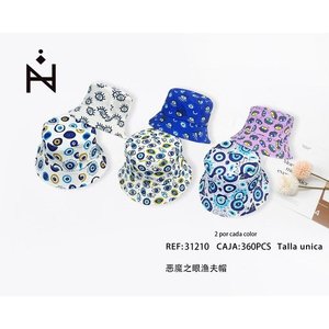 Cappello da Pescatore con Occhio Malvagio, Taglia Unica, 360 Pezzi per Scatola - Product Image 1