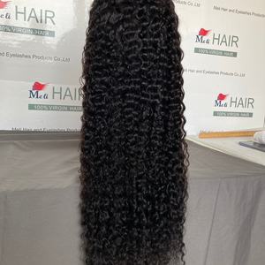 Peluca de Cabello Brasileño 13x6 con Encaje Frontal Completo, 180% de Densidad, con Cabello de Bebé, Sin Pegamento, Nudos Pequeños, Pelucas Rizadas de Alta Calidad - Product Image 2