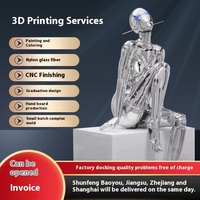Jinhua 3D CNC Prototype Modèle Petit Lot Résine Nylon Anime Figurine Sculpture pour la Conception de Graduation Services d'usinage de voiture