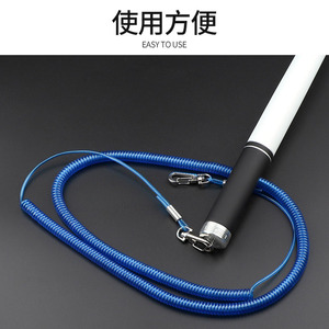 Canne à pêche télescopique automatique en fil d'acier, haute élasticité, rétractable, pour pêche en eau douce, réservoir, étang, ligne de pêche à la main, pistolet de pêche - Product Image 1