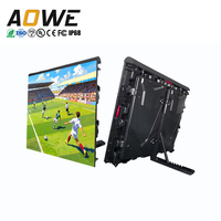 Écran LED géant d'affichage publicitaire pour stades sportifs en plein air P4P5P6P8P10, écran vidéo périmétrique pour le football et le soccer, 960x960mm