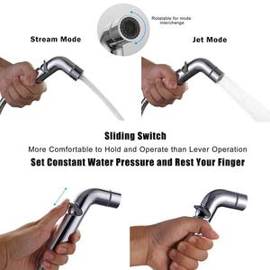 Portable Handheld Sprinkler Head for Apartment Bathrooms <strong>Chrome</strong> Plated ABS <strong>Bidet</strong> <strong>Spray</strong> Durable G1/2\&quot; Threaded Interface Toilet - Product Image 4