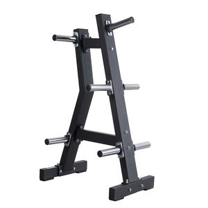 Estante de placa de parachoques de Metal Tellus Fitness, almacenamiento de suelo de disco de peso, barra de gimnasio y soporte <span class=keywords><strong>para</strong></span> Mancuernas, bancos y bastidores de gimnasio - Product Image 5