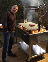 Grill Santamaria commercial / Grill argentin Parrilla Asado / Grill Gaucho YGST1000 / Barbecue au charbon Brasero