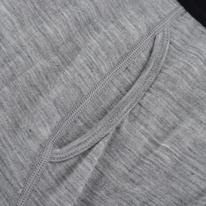 Tinta unita 100% <span class=keywords><strong>lana</strong></span> Merino Boxer breve comodo morbido e traspirante <span class=keywords><strong>maglia</strong></span> biancheria <span class=keywords><strong>intima</strong></span> da <span class=keywords><strong>uomo</strong></span> con Logo in vita - Product Image 4