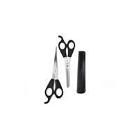 Ensemble de rasage de coiffeur-coiffeur 4 pièces (ciseaux-peigne-peigne-ciseaux)