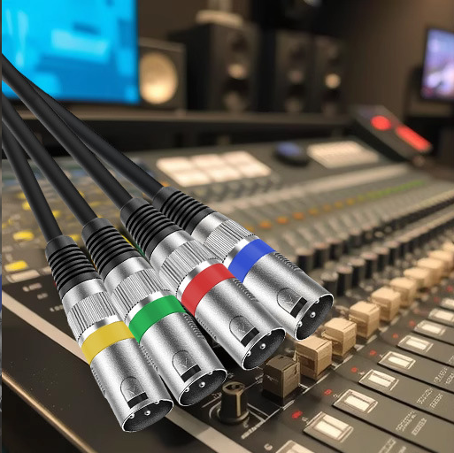 XLR Balanced Audio Cable Microphone Guitar Connection Cable 1 Point 2 Male to Female Data Cable Wire Harness