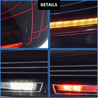 Feux arrière LED VLAND compatibles avec la Série 4 G22/G23/G26 2021-2023 2e génération, feux de circulation linéaires 3D ambre