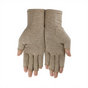 Guantes de Compresión de Algodón para Artritis, Estilo Medio Dedo, Alta Calidad, Alivio del Dolor y la Hinchazón en las Manos, Talla L - Product Image 4
