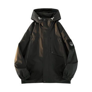 Customized Logo New Group <b>Men's</b> Women's Long Thin Windproof Waterproof Stand Motorcycle <b>Jacket</b> Outdoor Functional Comfortable - Product Image 3