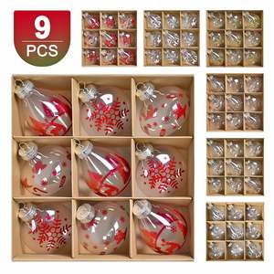 Nouveautés : Boules de Noël suspendues personnalisées, transparentes, électroplaquées, incassables et réutilisables pour les fêtes - Product Image 1