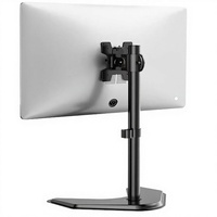 Nouveau support de moniteur de bureau JBM Enterprises, base robuste, fonction pivotante flexible, prend en charge la configuration d'un ou de deux moniteurs, en alliage