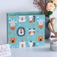 Sacs cadeaux de luxe pour baby shower à thème dessin animé, en matériaux recyclés, pour fêtes scolaires, maternelles, utilisation artisanale (bougies) - Couleurs et logo personnalisables