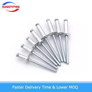 303 304 thép không gỉ 304ss din7337 tự cắm kéo móng tay Pop trang trí tròn Đầu phẳng đinh tán mù - Product Image 3