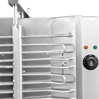 Grill électrique de comptoir pour shawarma et doner kebab, 1/2/3/4 tubes chauffants, acier inoxydable, 220/110V/240V, pour la restauration intérieure