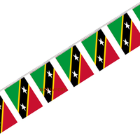 Guirlande de mini-drapeaux Pohnpei pour la décoration de fêtes scolaires, salles de classe et événements sportifs