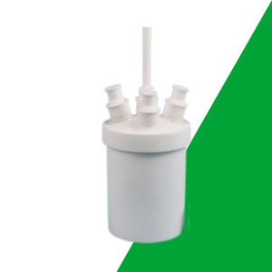 Toption ขวดสำหรับทำปฏิกิริยากับคอสั้น PTFE เป็นมิตรต่อสิ่งแวดล้อมนำมาใช้ใหม่ได้ลดของเสียในห้องปฏิบัติการและค่าใช้จ่าย50มล.-2000มล. - Product Image 6