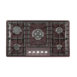 Burners 5 Burners Cook Tops Easy Cleaning Gas Stove Kitchen Room Gas Burners Stoves Built-in Gas Stove Hob