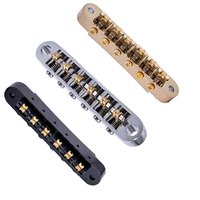 Gitar Bass Elektrik Gaya LP dengan Roller Bridge Pengunci Bebas Nikel, Finishing Krom Tahan Lama, Nut Logam, Tailpiece, Aksesoris OEM