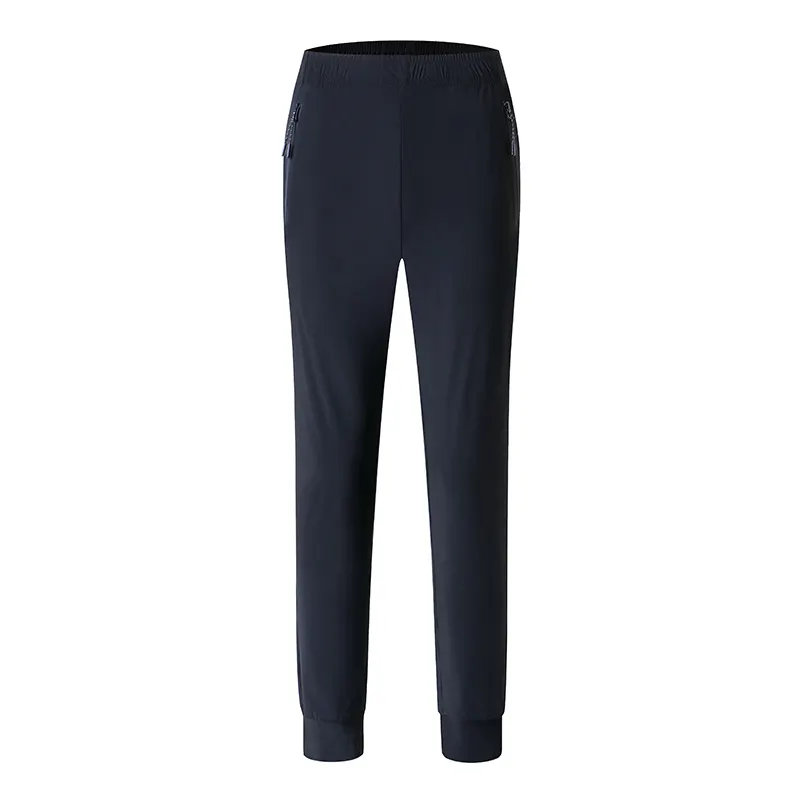 Customized Women Pocket Zipper Outdoor Sport Work Pants Tied Elastic Pants Elastic Cuff Pants