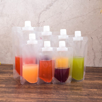 Pochette souple à bec verseur personnalisable 9 couleurs, imprimée en héliogravure, de qualité alimentaire et résistante à l'humidité, pour jus et boissons énergisantes