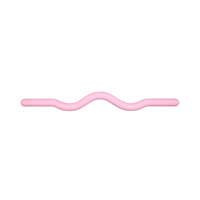 Barre de musculation à double extrémité, équipement de musculation, barre courbée enveloppée de silicone, barre de musculation en silicone, barre de musculation incurvée à double extrémité