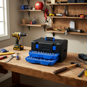 Boîte à outils rectangulaire en plastique, 266 pièces, avec plateau à outils, pour l'amélioration de la maison et le rangement dans le garage - Product Image 2