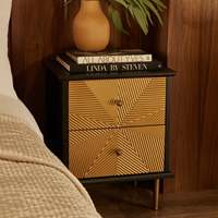 Table de chevet pliable élégante avec finition en bois de qualité supérieure, design moderne, rangement spacieux pour chambre à coucher et usage hospitalier
