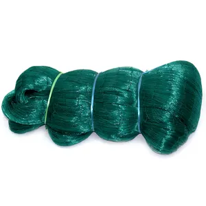 Lưới đánh cá Monofilament nylon màu xanh lá cây cường độ cao có độ bền cao thắt nút Lưới Đánh Cá hoàn thành lưới bán thành phẩm đôi