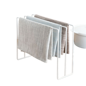 Modern 3 Tier Metal <b>Towel</b> Holder Sink Standing Dish Drying <b>Rack</b> Multifunction Non-folding Portable Kitchen Cleaning Organizer - Product Image 1