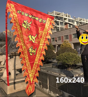 Drapeaux personnalisés pour l'équipe de danse du lion ou la danse du dragon et autres équipes de kung-fu chinoises