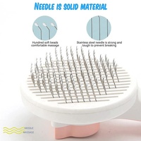 Brosse autonettoyante pour animaux de compagnie, peigne à poils longs pour chiens et chats, brosse d'épilation en une seule pièce