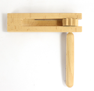 <span class=keywords><strong>Guiro</strong></span> en bois - Instrument de musique Orff pour enfants, grattoir à main avec poignée rotative - Product Image 3