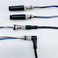 Connecteur d'aviation M8 DC 3 broches 4 trous mâle-femelle pour capteur, sans soudure, câblage par vis, étanche, personnalisable