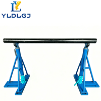 Support de déroulement de câble hydraulique professionnel YILI 10 tonnes, vérin de bobinage robuste pour l'installation de câbles télécom et électriques en usine