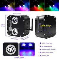 Kit d'éclairage LED à fibres optiques pour plafond étoilé, moteur LED RVBW à double port 50W, effet scintillant