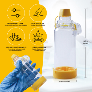 Masque d'anesthésie en silicone de qualité médicale, chambre d'aérosol pour adultes et enfants - Product Image 3