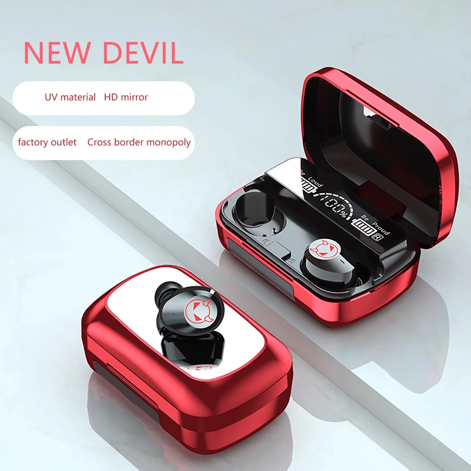 2021 NUOVO di disegno della Cuffia BT 5.0 TWS Mini In-ear Auricolari Sport Gaming HIFI Display A LED Di Potenza Audifonos M23 auricolare