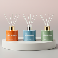Diffuseur de parfum en verre opaque de 140 ml, parfum personnalisé, marque privée, ensemble d'aromathérapie pour hôtel, bureau, décoration de la maison