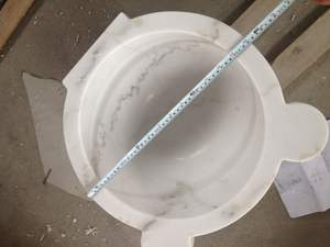 Lavandino in marmo bianco intagliato <span class=keywords><strong>bagno</strong></span> <span class=keywords><strong>turco</strong></span> Sauna in marmo lavaggio lavelli Kurna per <span class=keywords><strong>bagno</strong></span> - Product Image 3