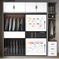 Tableau de planification magnétique effaçable à sec UCI, style Art Déco, personnalisable, pour l'agenda hebdomadaire et mensuel, idéal pour la famille, la maison, le bureau et l'école