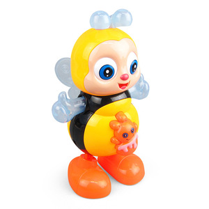 Petite abeille de dessin animé dansante et chantante, style TikTok, en plastique, avec lumière électrique et musique, pour stand de rue, vente en gros, produit phare - Product Image 4
