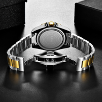 LIGE LG10051 Usine Montre automatique lumineuse étanche de luxe en acier inoxydable personnalisée Montre-bracelet à quartz pour hommes avec calendrier